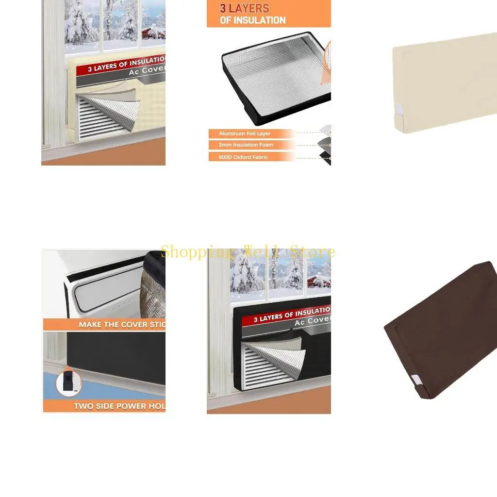 

KX4B Чехол для кондиционера на заказ для окна 43x9x33 см, прочная ткань Оксфорд