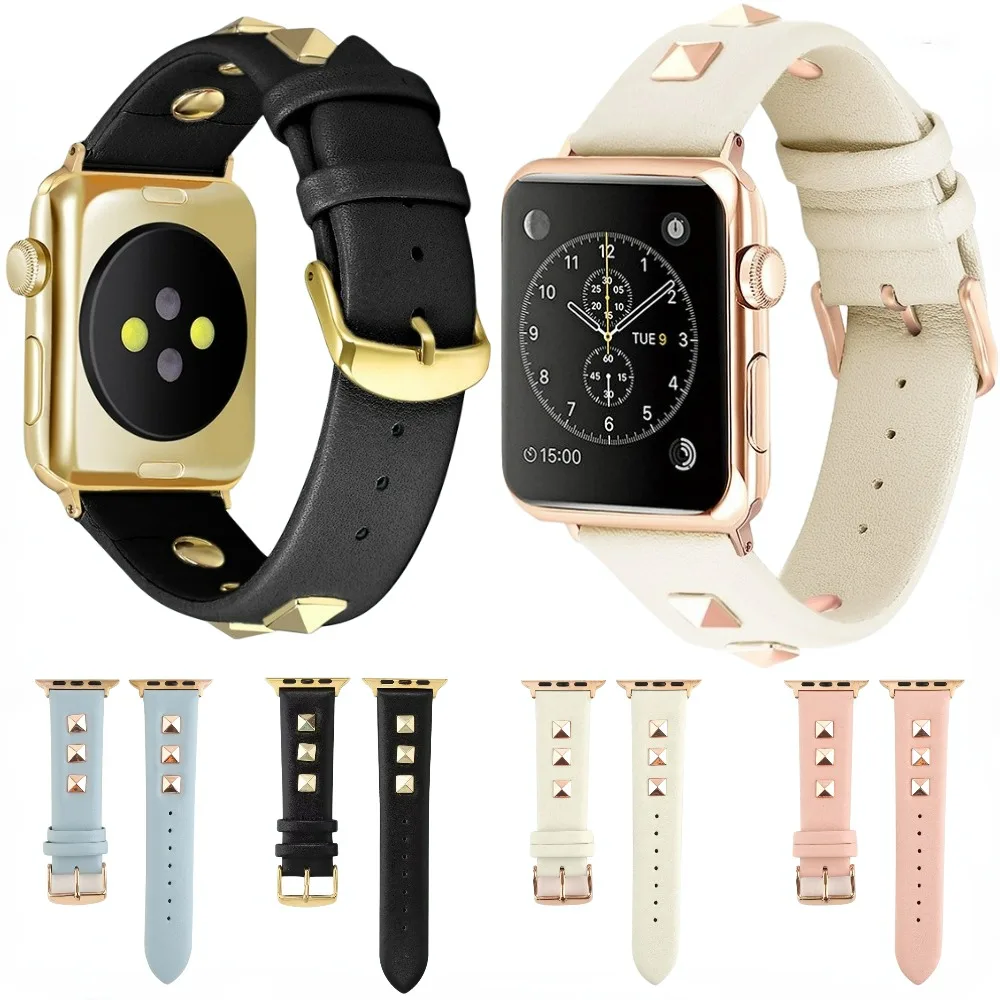 

Leather Strap For Apple Watch Band 45mm 41mm 44mm 40mm 42mm 38mm 49mm Watchband bracelet iWatch Series Ultra 8 7 6 5 4 3 SE belt