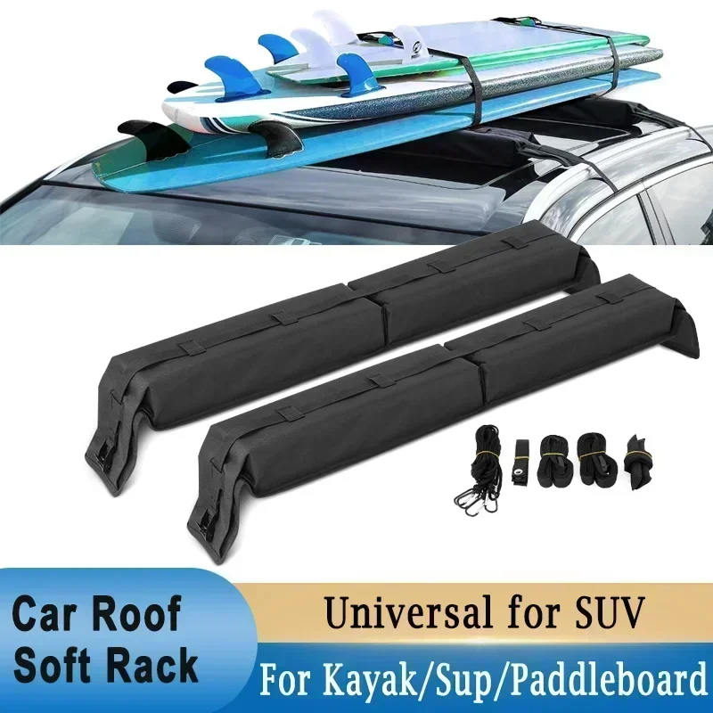 

Universal Car Surfboard Racks Car Roof Luggage Soft Rack Pads For Kayak Sup Paddleboard Canoe Snowboard Windsurfing Accessory