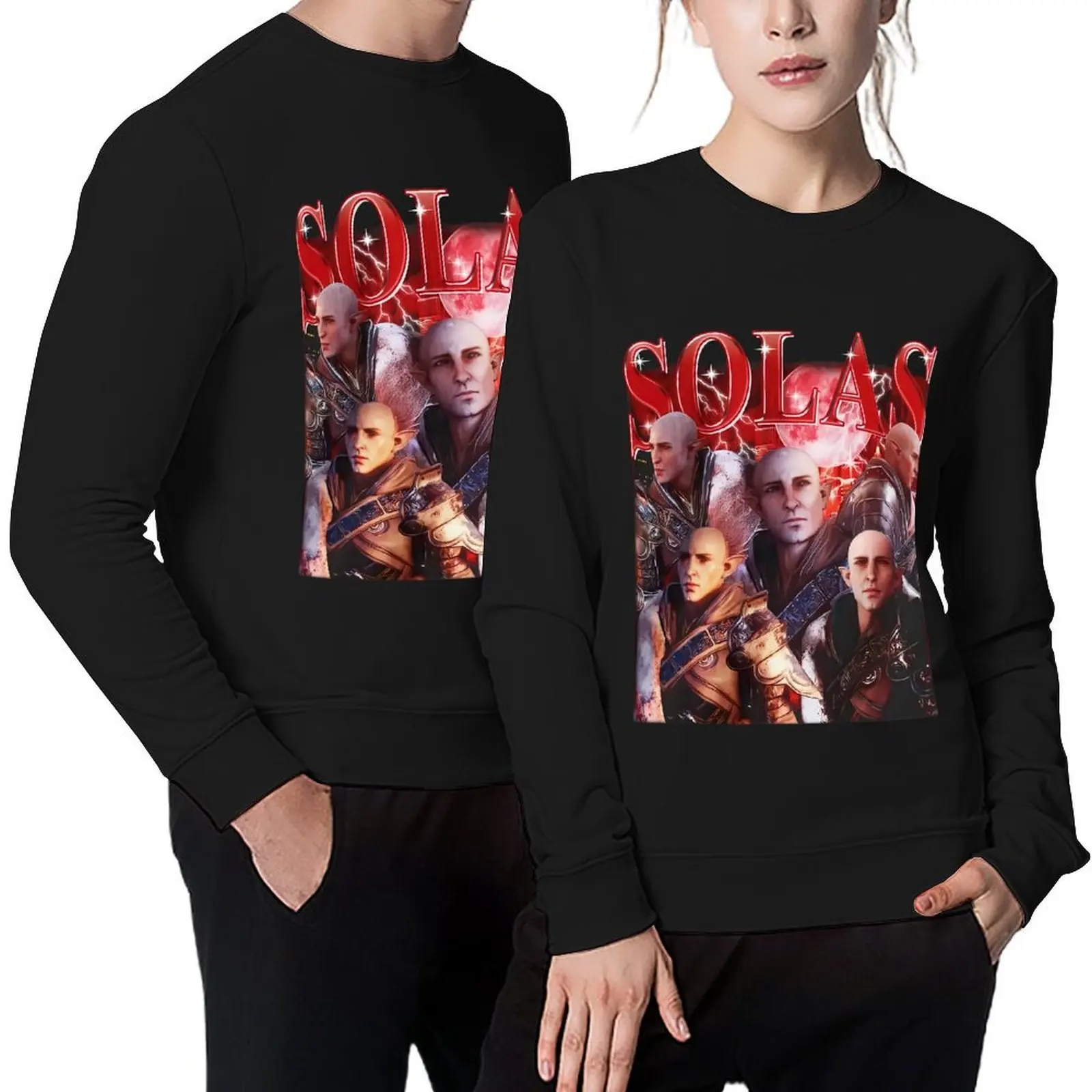 

Retro Solas Gaming Pullover mens clothing men clothes autumn clothes men's winter sweater new in sweatshirts
