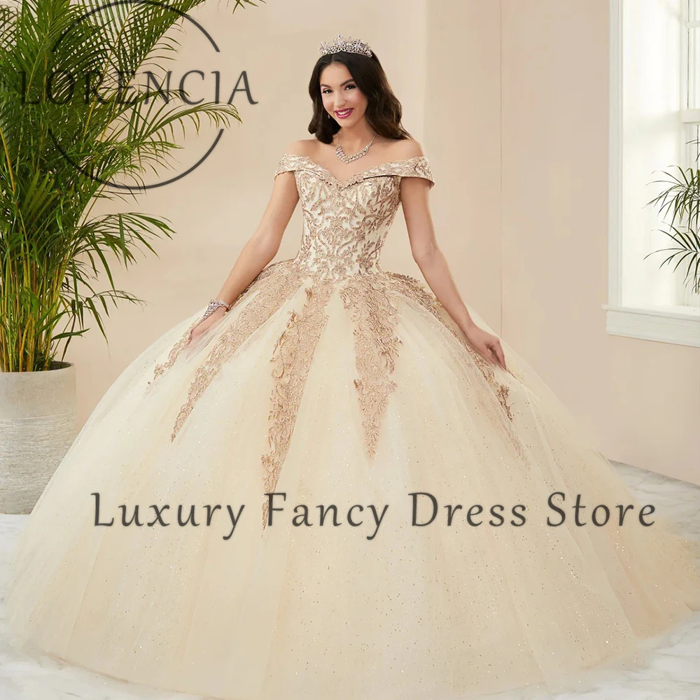 

Magnificent Tulle Quinceanera Dresses 2025 Off Shoulder Birthday Party Ball Gowns Customized vestido quinceañeras Woman's Dress