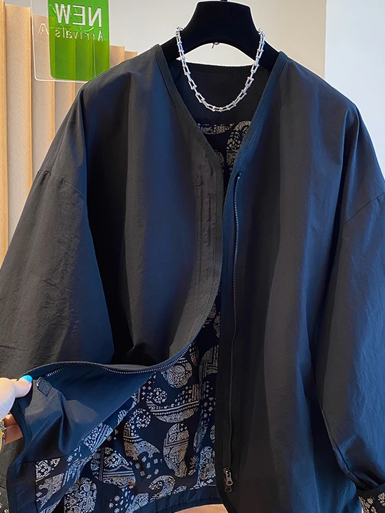 

Женское свободное пальто без воротника, осенняя модная верхняя одежда, повседневная верхняя одежда с высокой талией, груша, прямое боди, длинный све