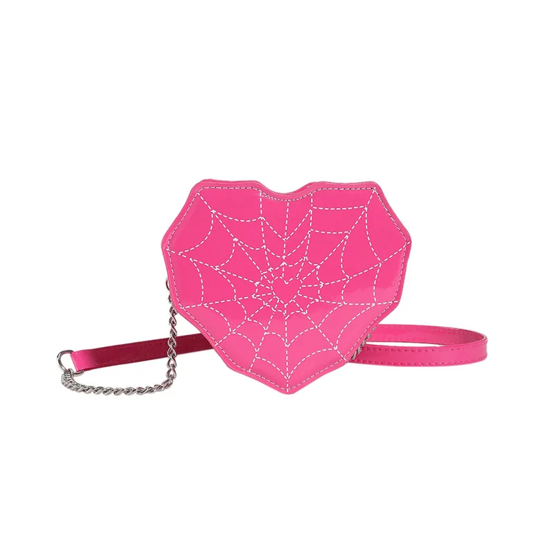 Borse a tracolla a forma di cuore di moda per le donne nuova borsa a tracolla in pelle Pu solida borse da donna Casual borse da donna firmate fuchesi