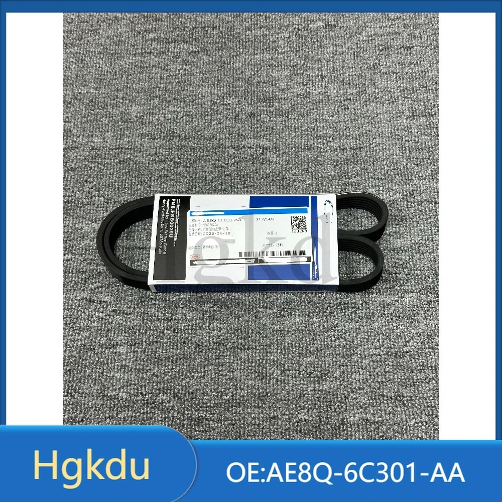 6PK1037 AE8Q6D314AB AE8Q6C301AA AE8Q-6D314-AB 1843850 Drive V-Ribbed Belt Transmission Fan Belt for FORD Fiesta 1.5T