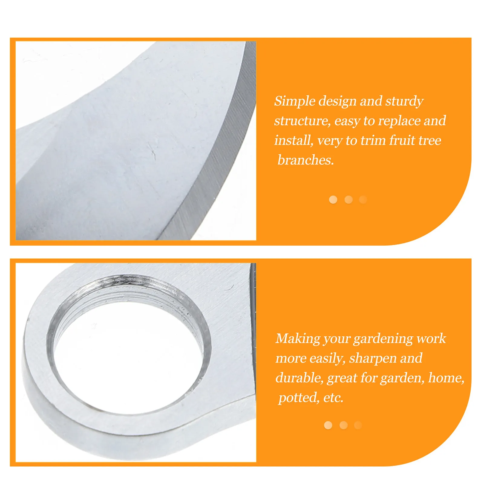 

2 шт. сменных лезвий для электрических секаторов, высокопрочные, из высокоуглеродистой стали, для садовых и фруктовых деревьев