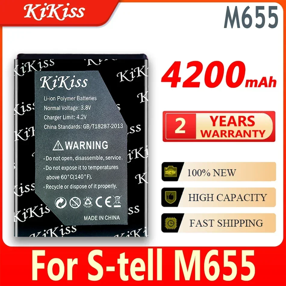 

4200mAh KiKiss Powerful Battery M 655 For S-tell M655 Mobile Phone Batteries