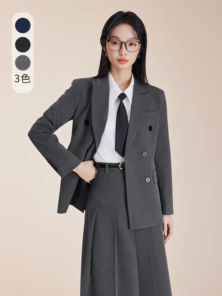 Professional women's suit set, elegant and high-end, suitable for commuting, business workwear, interview suit, three-piece form