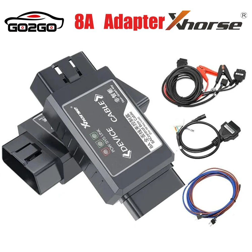 Xhorse Toyota 8A Non-smart Key Adapter for All Key Lost No Disassembly Work with VVDI2/VVDI Max+MINI OBD Tool / Key Tool Plus