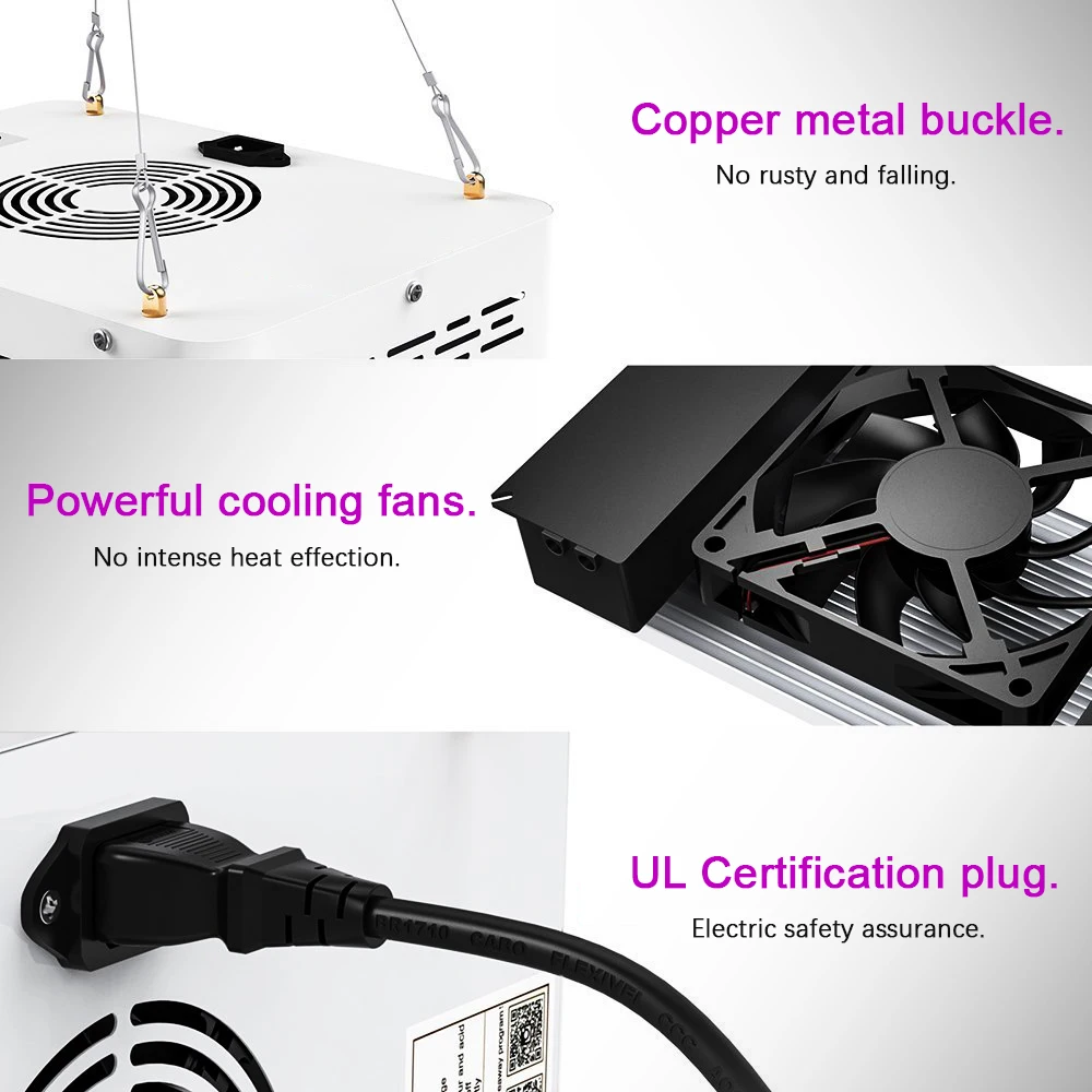 ضوء نباتي LED SMD بقدرة 600 وات، ضوء يعزز نمو النبات، ضوء نباتي داخلي #5