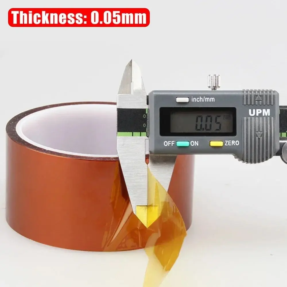 1Roll 300 DegreeC BGA Tape 33Meters Anti-static Polyimide Tape High Temperature 5-40mm High Temp Tape