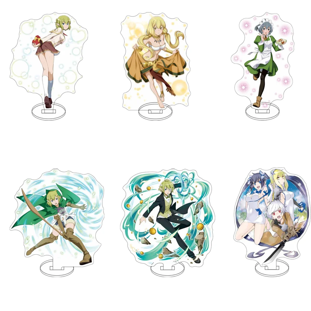 Anime Is It Wrong to Try to Pick Up Girls in a Dungeon Acrylic Stand Model Cosplay Ornament Accessories Goods Collection Gifts