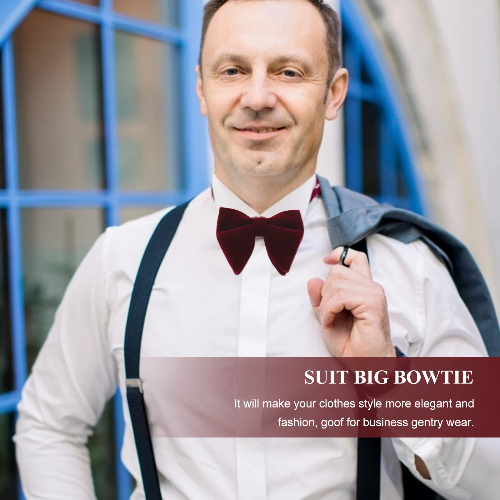 

1pcs Bow Tie Men Fashion Suit Accessories Wedding Suit Collar Bow Tie Decor Big Bowtie Necktie Collar Accessories