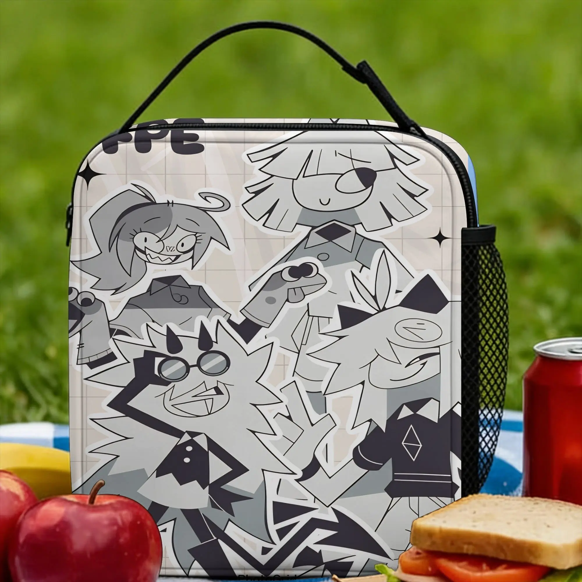 Fundamental Paper Education Lunch Bag  Cute Lunch Box School Convenient Thermal Lunch Bags For Child Oxford Graphic Cooler Bag