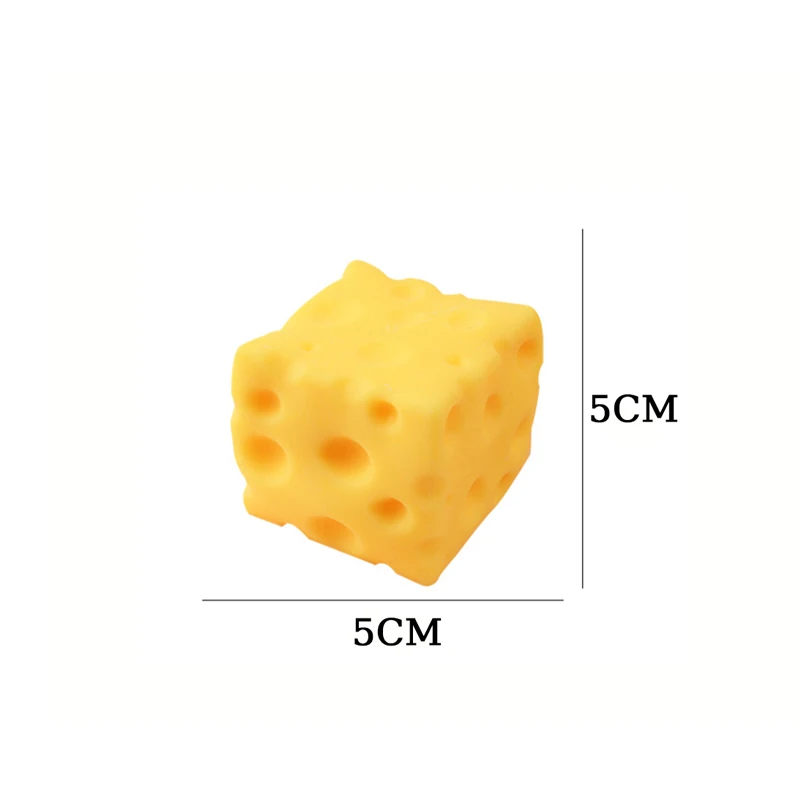 5/7/11CM Käse-Quetschspielzeug Extra Große Größe Käse-Riesen-Squishy Fidget-Spielzeug Langsam Rückfedernd Formbarer Entspannungsball Geschenke für Erwachsene