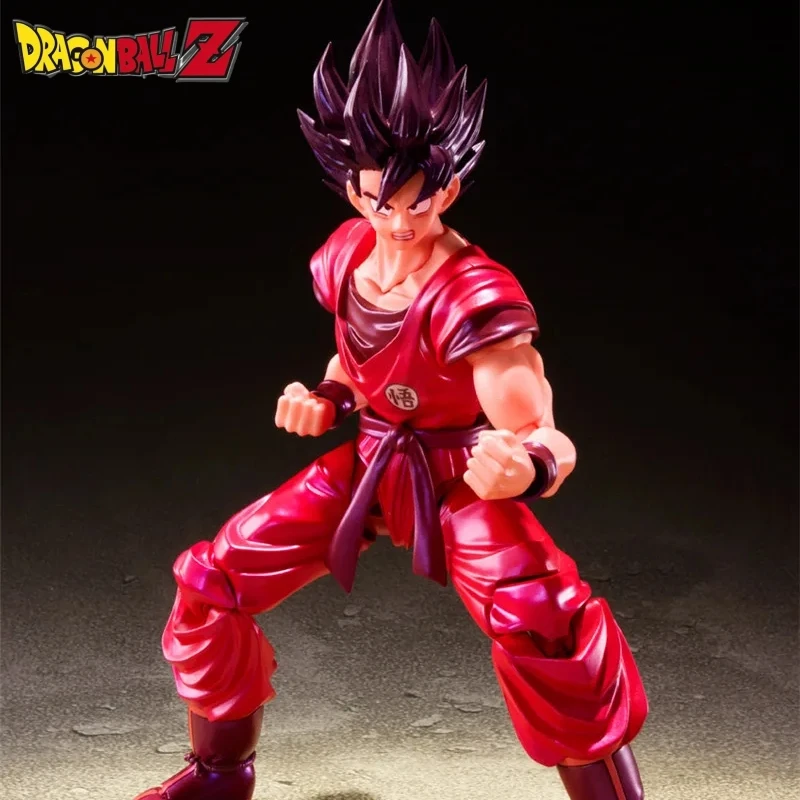 

Bandai Original Shf Dragon Ball Z Goku Kaiouken Action Figures 5.5inch Pvc Anime Figure Doll Figuras Model Adult Kids Toy Gifts