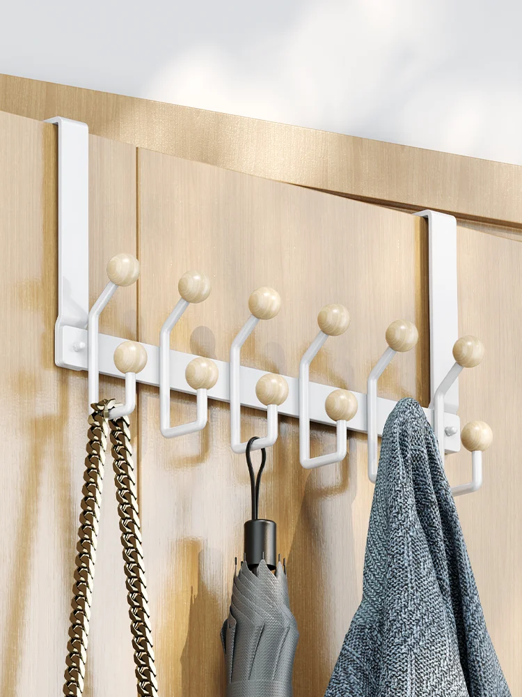 

Удлиненные деревянные крючки для двери из орехового дерева, 45 см, толстые, без следов, для спальни, вешалка для одежды, крючки для шляп, органайзер для хранения
