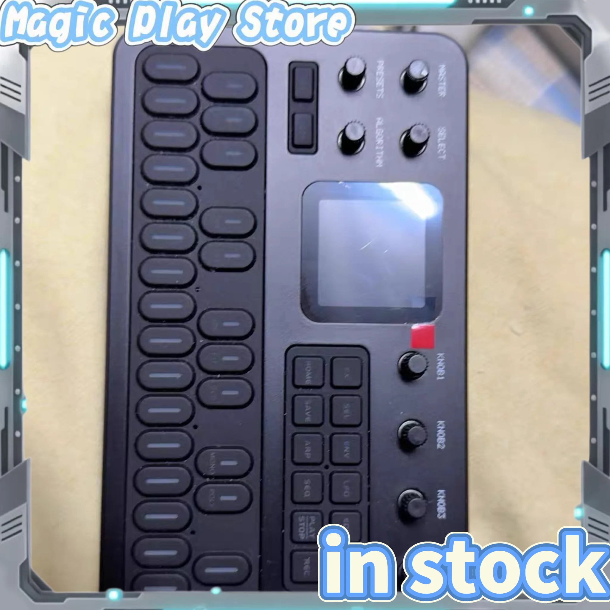 M-Vave Fm-1 Effect Pedal Portable Bluetooth Synthesizer 128 Preset Built-In 12h Battery 6-Operator Speaker Midi 32-Algorithm
