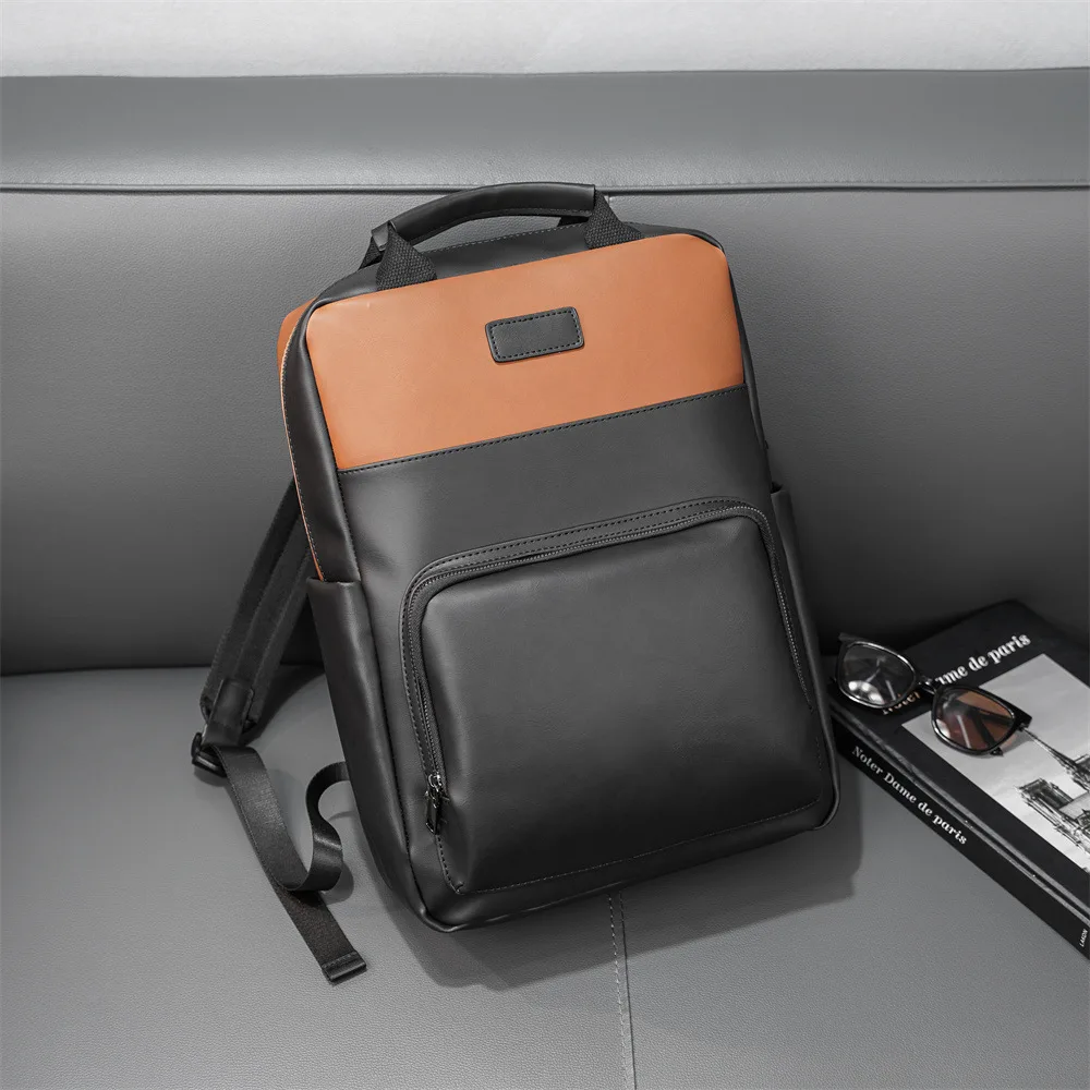 

Retro Men Laptop Bags Casual Male School Bag Men's Travel Bag Leather Man Shoulder Backpacks