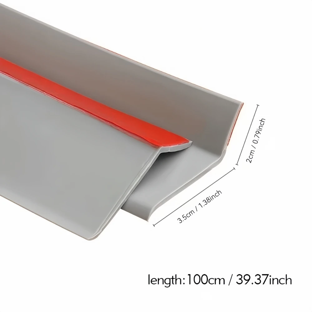 1PC 1m Window Water Blocking Bar BalconySelf Adhesive Waterproof Sealing Strip Home Window Edge Water Deflector Flashing Board