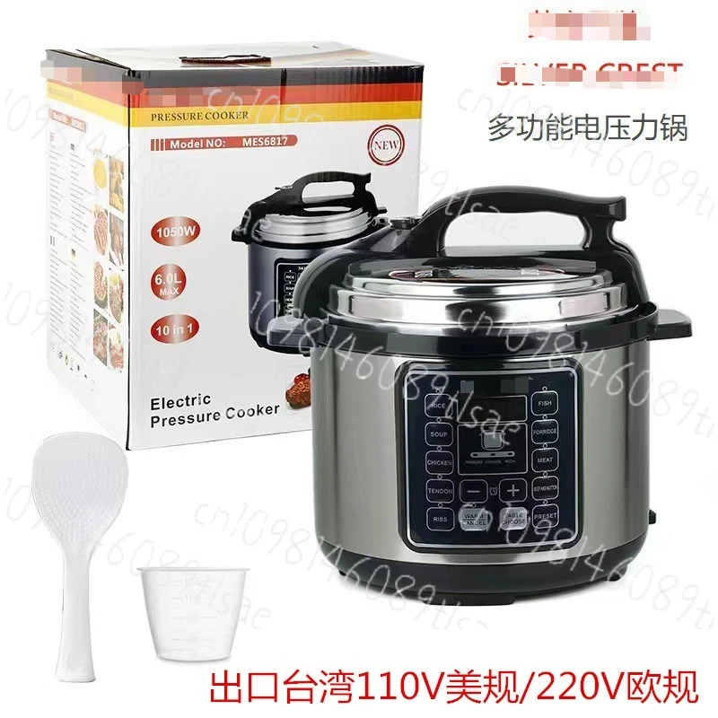 

110V Intelligent Rice Cooker 6L Large Capacity Electric Pressure Cooker