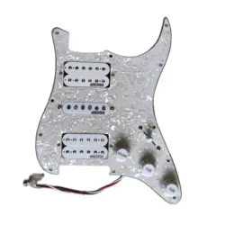 Prewired HSH Pickguard Wilkinson WVS Alnico 5 Pickups Humbucker Pickups Wiring Harness Connection,Guitar Accessories