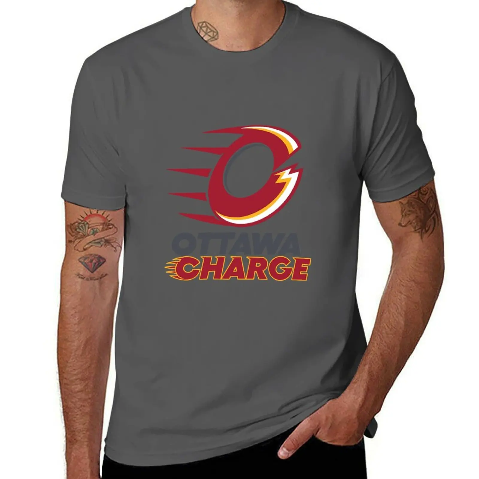 

PWHL logo Ottawa charge T-Shirt Water Resistant Casual T-Shirt