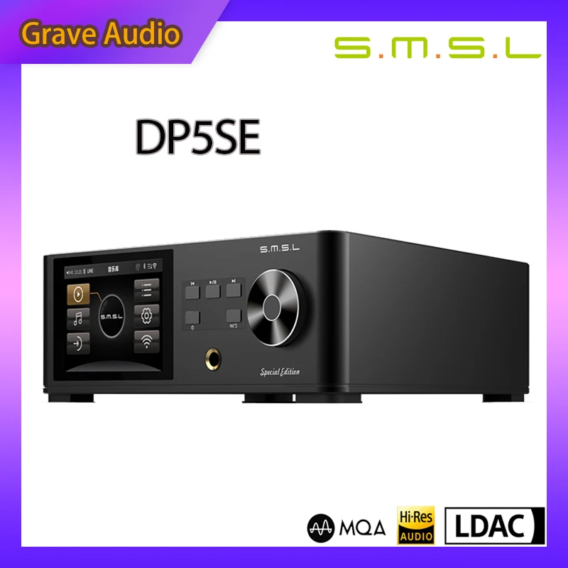 SMSL DP5SE HIFI Network Music player ES9039Q2M DP5 SE Streaming Media Bluetooth MQA DAC USB DLNA Airplay Supports Wifi 2.4G 5G