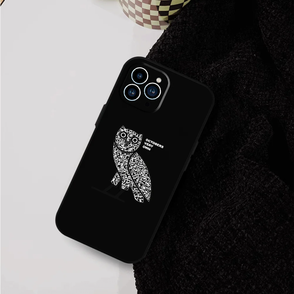 Drake O-OvO OWL Singer Phone Case for iPhone 12 11 13 14 15 16 Max Pro Plus Black Soft Silicone Cover