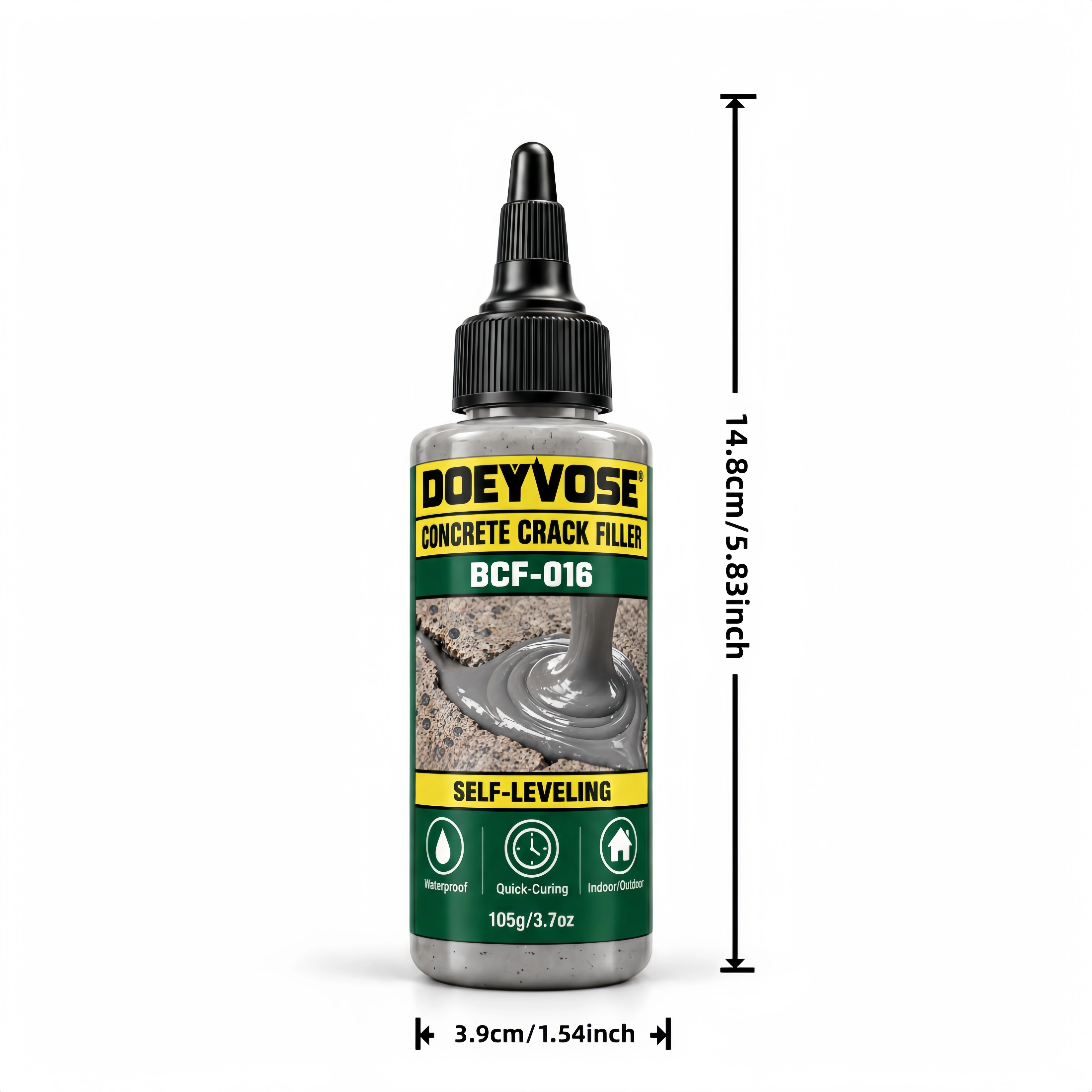 105g Concrete Patching Filler, Crack Sealing Agent for Cement Wall and Ground Repair