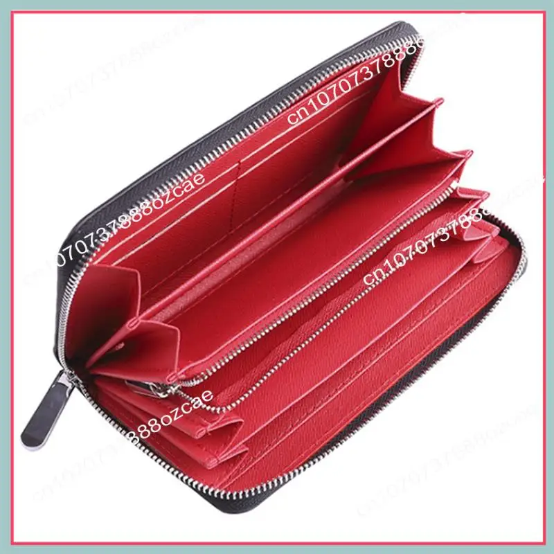 

A26P банкнот, карман для мобильного телефона, мужской кошелек из углеродного волокна, микрофибра, кожа с длинной молнией