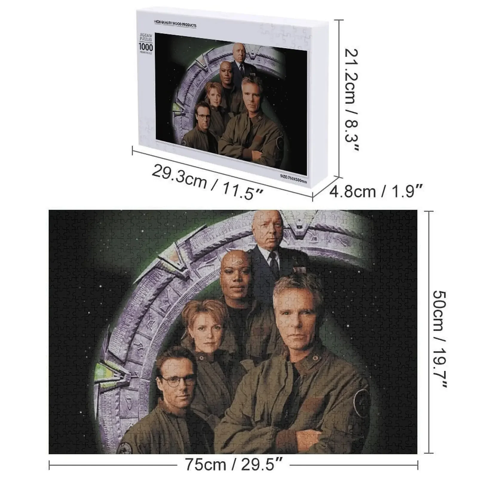 Stargate SG1 Jigsaw Puzzle ، ألعاب مخصصة للأطفال ، طفل ، شخصية