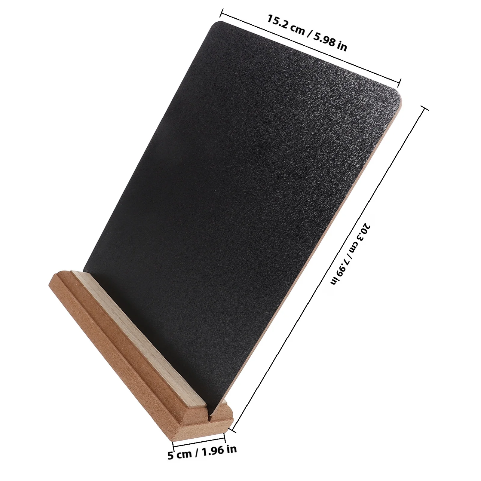 2Pcs Mini Tafel Zeichen Halter Abnehmbare Holz Desktop Nachricht Boards Tisch Stehen Menü Display Lebensmittel Label Beschreibbar