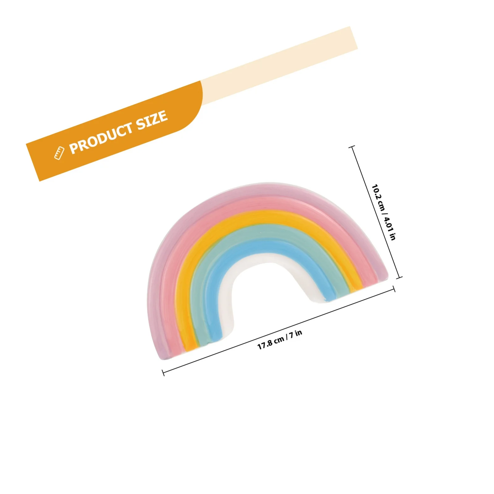 وعاء توفير سيراميك على شكل خنزير على شكل قوس قزح، صندوق تخزين أموال رائع للأطفال، حاوية عملات معدنية آمنة للأطفال #2