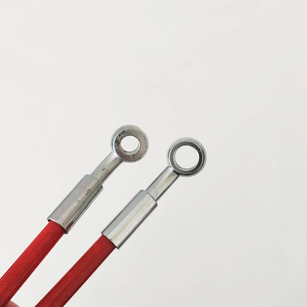 28 ° -28 °   Motocyklowy hydrauliczny hamulec sprzęgło przewód olejowy rura w oplocie ze stali nierdzewnej linia M8x1,25mm lub M10X1,2mm Banjo — zdjęcie 6