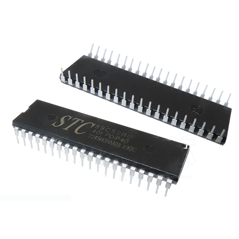 New STC89C52 STC89C52RC-40I-PDIP40 Direct Plug Industrial Grade Microcontroller 10pcs