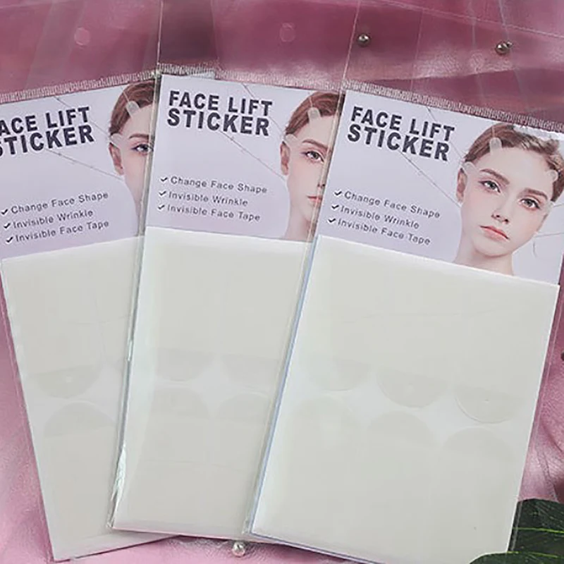 18Pcs Invisible Thin Face Stickers V-Shape Fast Lifting Facial Lift Up Neck Eye Double Chin Wrinkle Makeup Tape