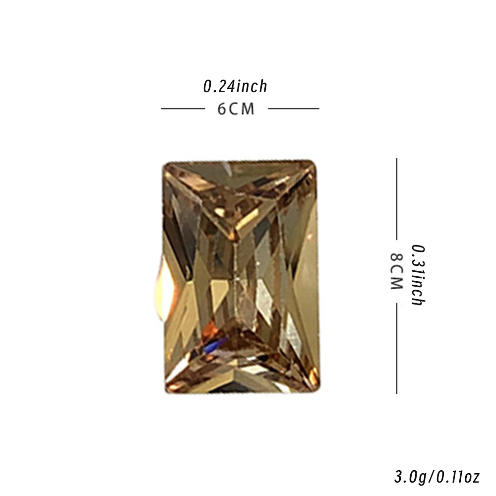 10 قطع القهوة الشمبانيا الزركون الماس نقطة قاعدة مسمار الراين، على شكل قلب، البيض، الزاوية اليمنى حجر الراين الملحقات الفاخرة #6