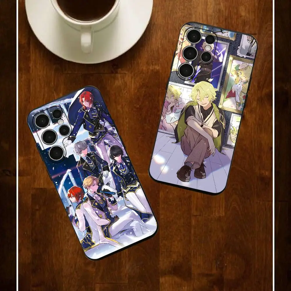 

Cute Cartoon E-Ensemble Stars Silicone Case For Samsung S25 24 23 22 21 20 Plus Ultra 5G Lite Shockproof Cover