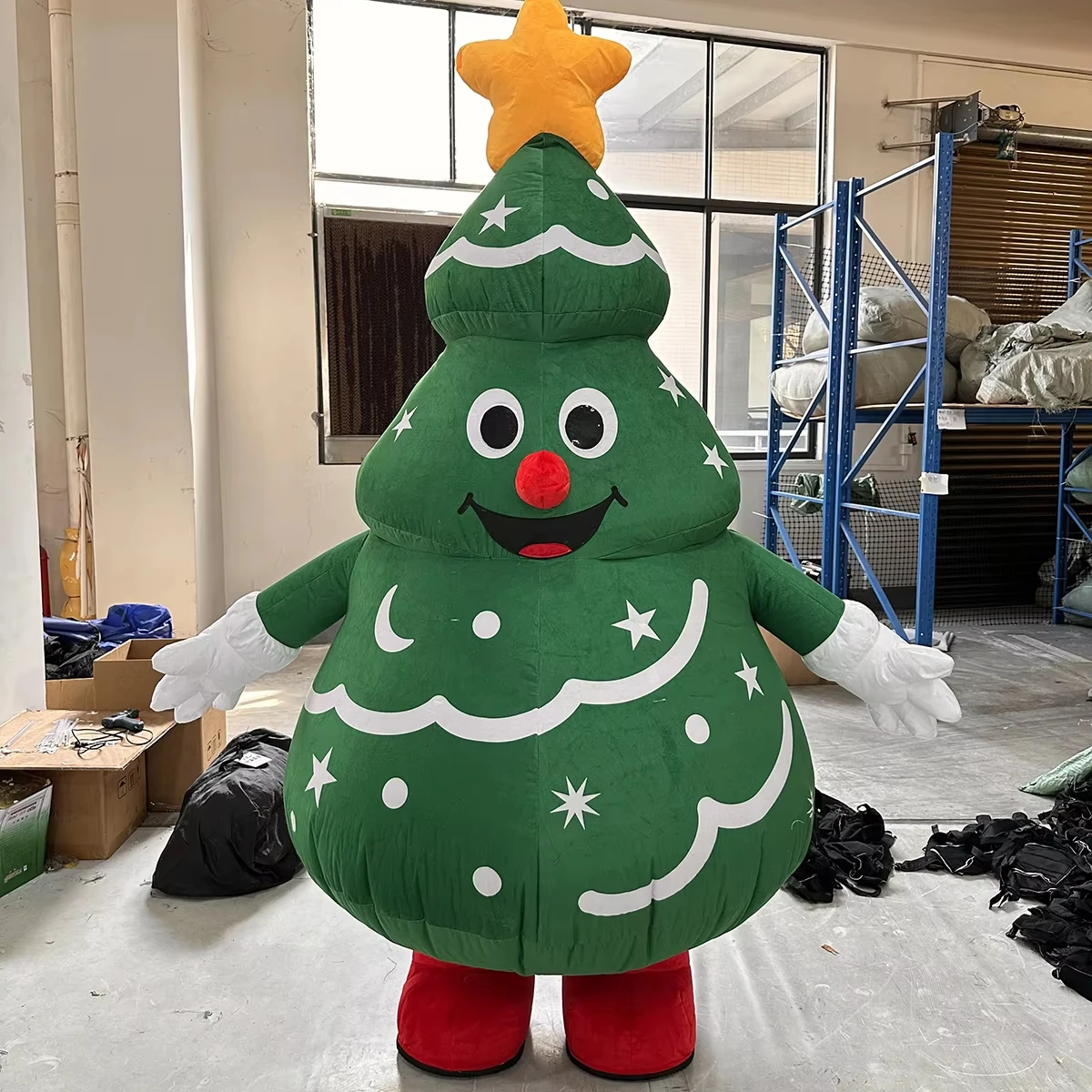 

Christmas inflatable Santa costume XL men's adult role-playing funny set Halloween gift decoration