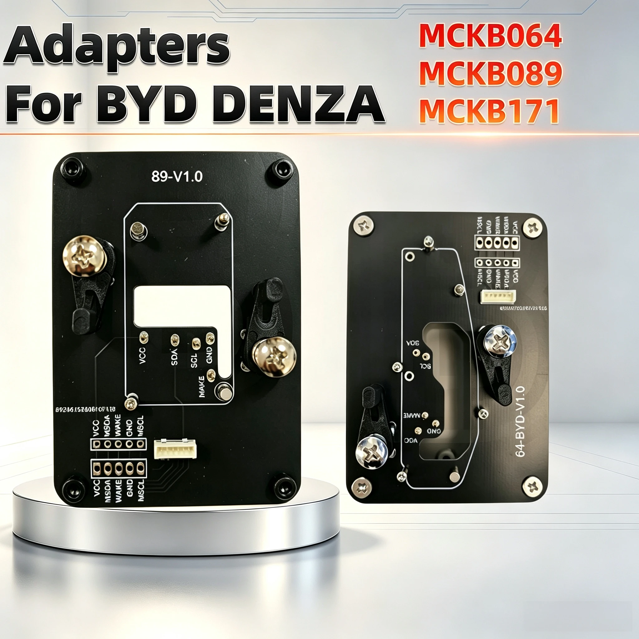 Suitable for Byd/Denza Smart Remote Key Pcb Adapter, Mckb064/089/171 Compatible with Nxp Killer Kd Xhorse... Devices for Solder-Free Reading, Writing, and Cloning