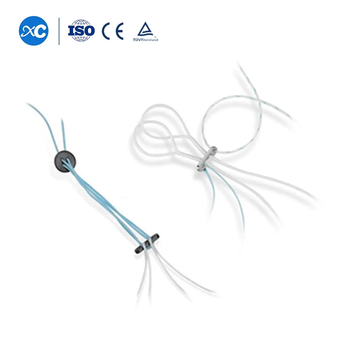 Factory Price Cruciate Ligament Reconstruction Buckle Loop Plate Surgical Suture With Titanium Endbutton