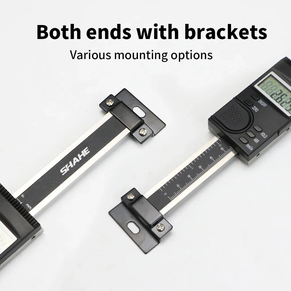 0-300mm Vertical Type Digital Stainless Steel Linear Scale Ruler Measuring Instrument Linear Scale Ruler Tools Vertical Ruler