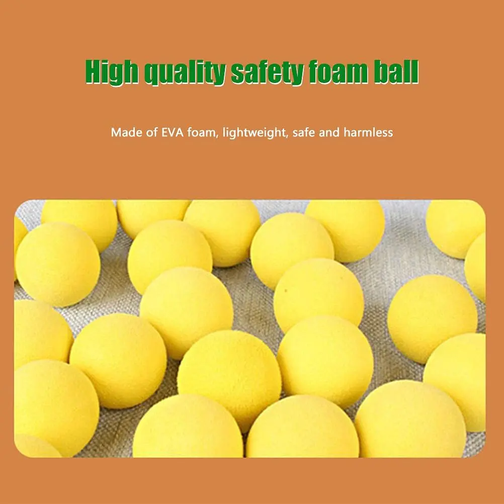 100 Pieces Game Refill Balls, 1.1 inch / 2.8 cm EVA Soft Foam Balls, Foam Ball Bullets for Gun Toy