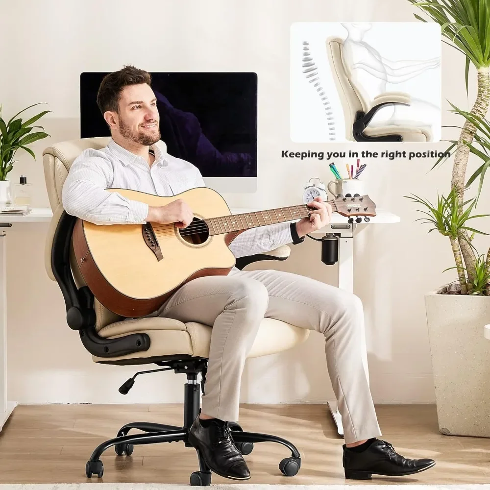 Game Chair Special With Flip Up Arms Ergonomic Lumbar Support Gaming Office Chair Wheels Computer Armchair Soft Padded Furniture