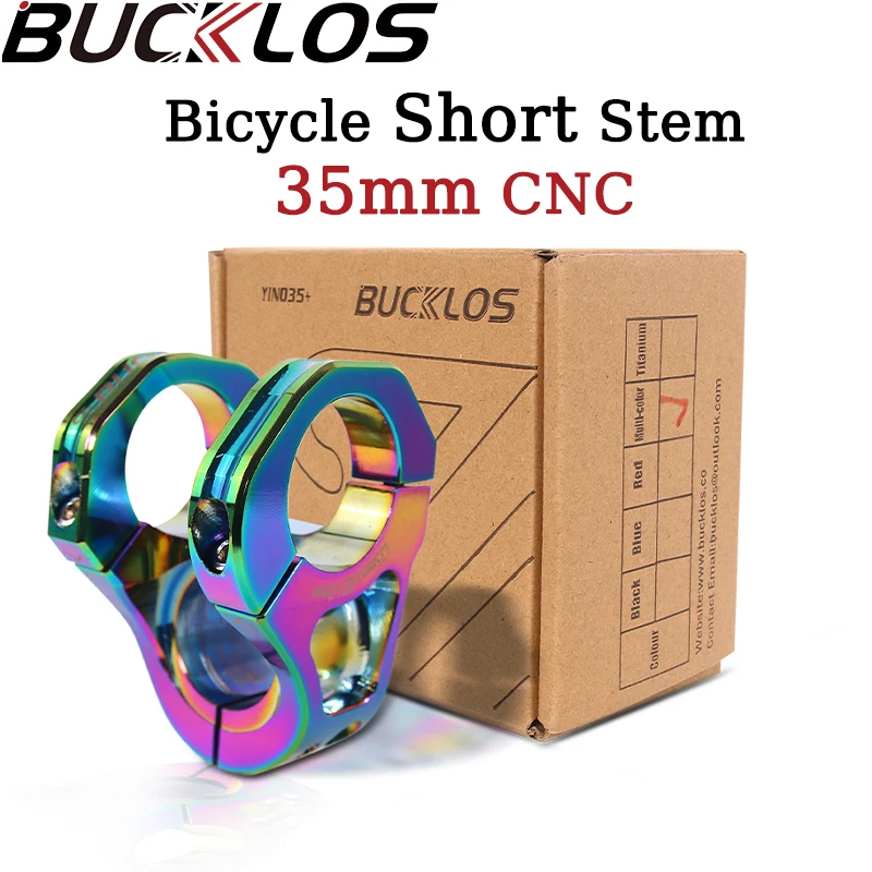 

BUCKLOS Bike Short Stem 35mm High-strength Mtb Handlebar Table Aluminum Bicycle Stem Ultralight Racing Downhill Road Bike Part