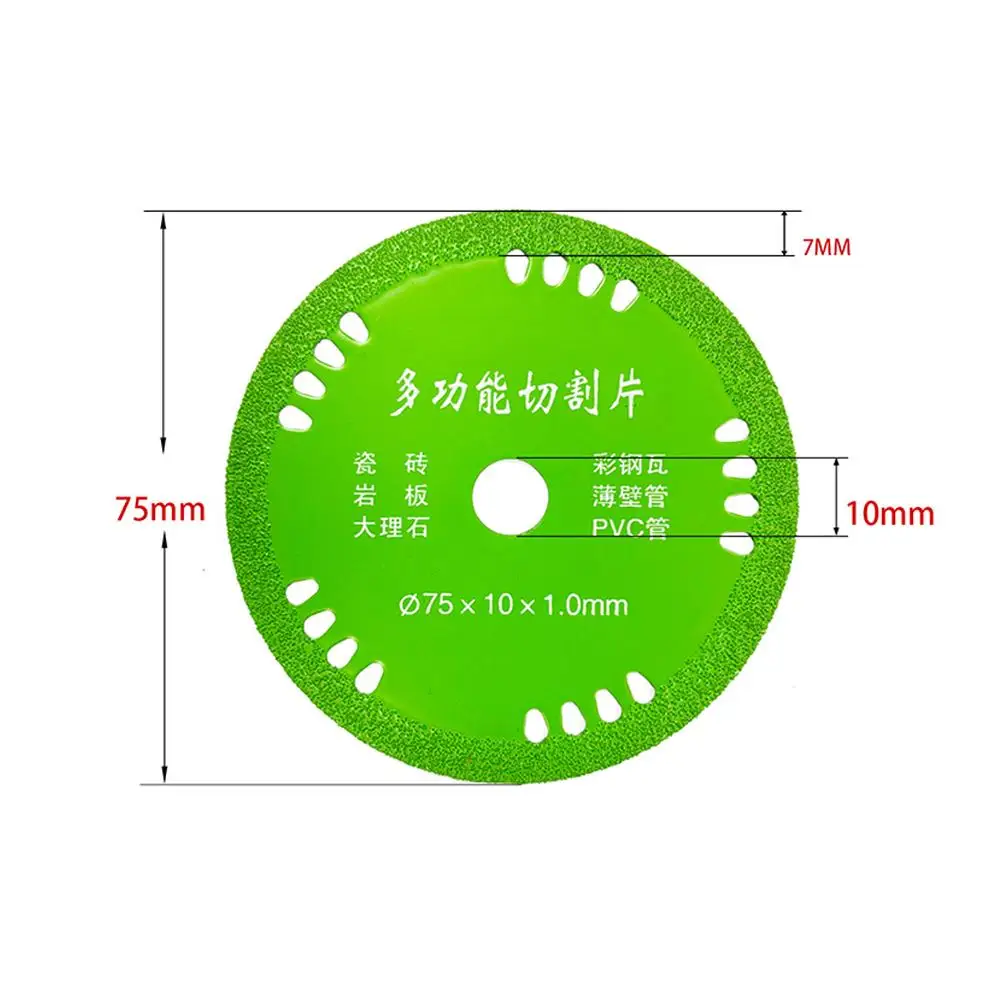 75mm Multifunctional Diamond Cutting Discs Glass Marble Saw Blades Crystal Wine Bottles Grinding Cutting Grinding Discs Tools