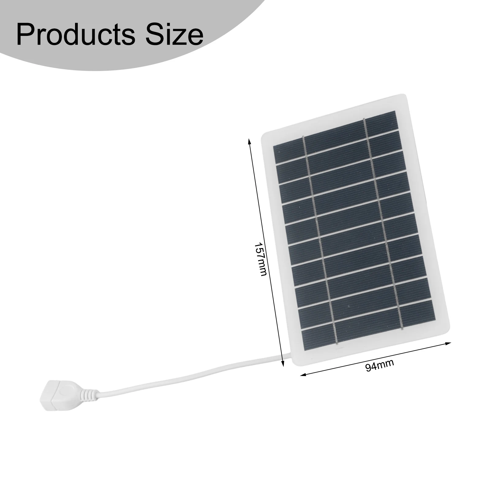 2W 5V Solar Panel Polysilicon Outdoor USB Portable Climbing Fast Travel Charger For Charging Phone Other Electronic Devices