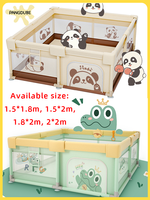 PANGDUBE Panda Baby Playpens Children's Playpen Optional 4 Sizes Playpen for Baby Activity Gym Kids Play Fence Playground