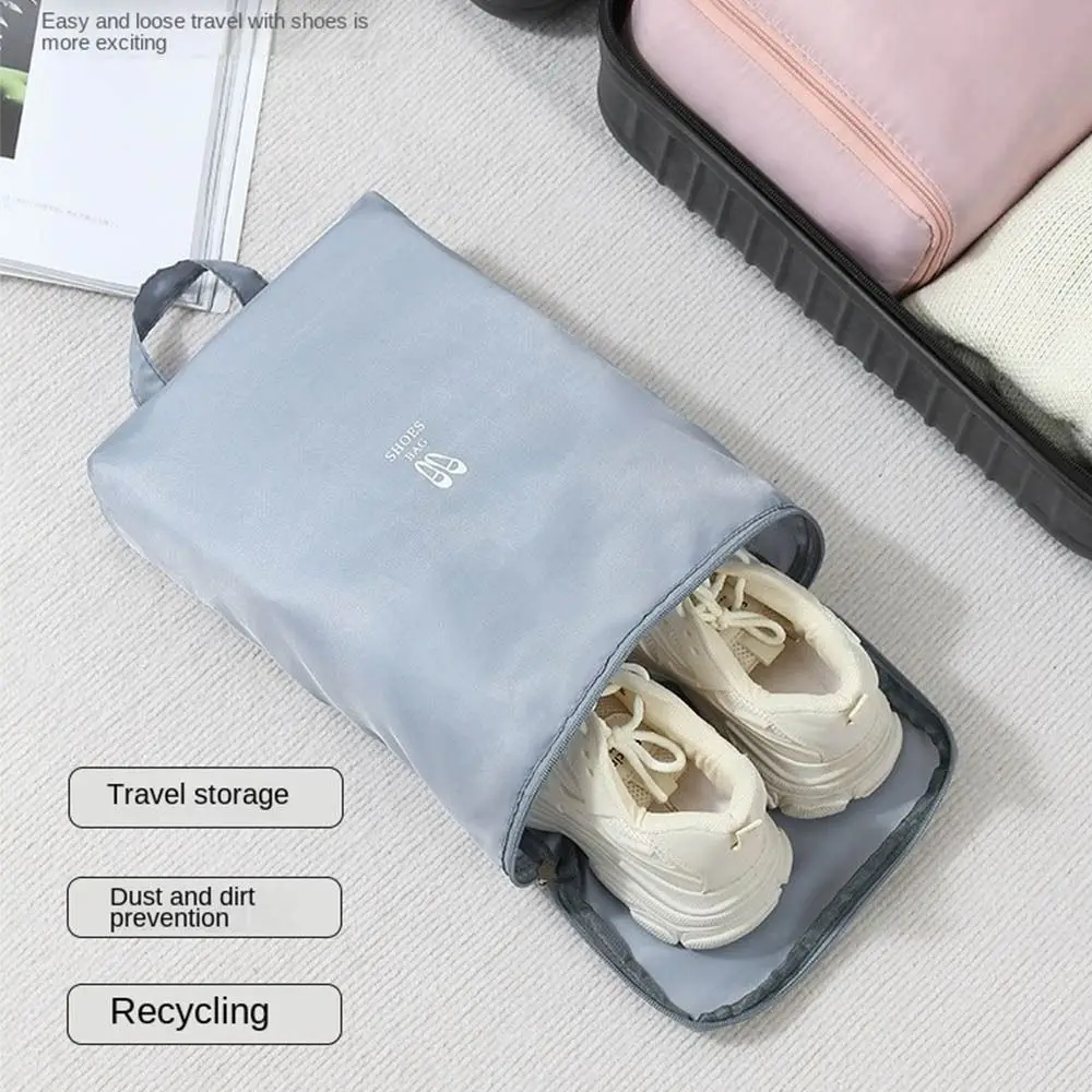 

Waterproof Travel Shoe Bag Lightweight Dust-Proof Shoe Pouch Organizer Breathable Hand-Held Shoe Carrier Bag for Travel Hiking