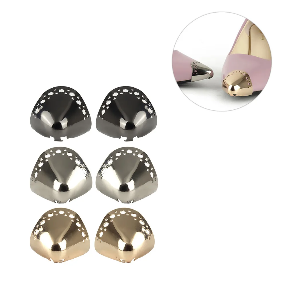 

3Pairs Toe Protector for High Heels Premium Metal Shoe Tip Cover Fashionable Elegant Design Ideal for Weddings Outdoor Events